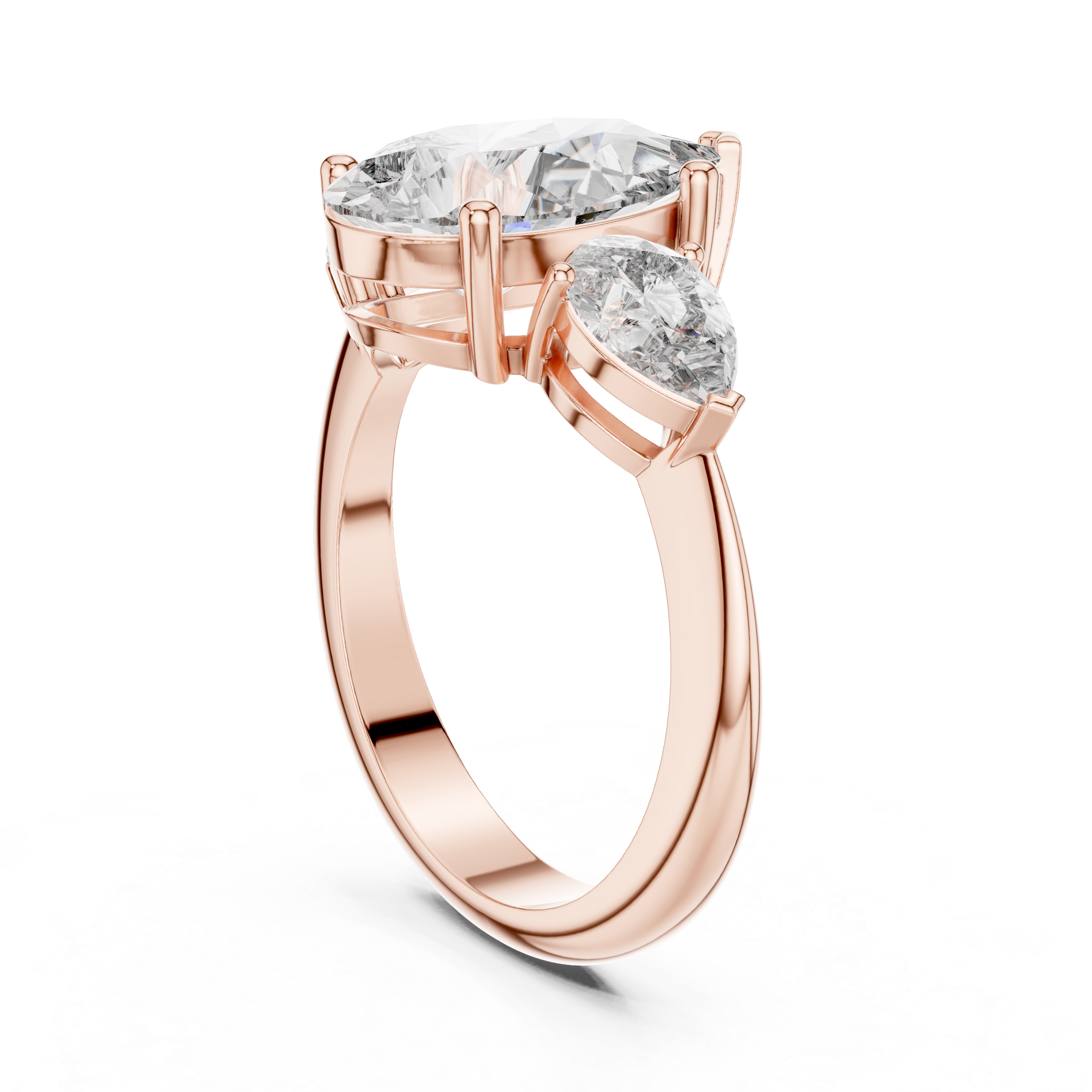 Split Shank Diamond Ring